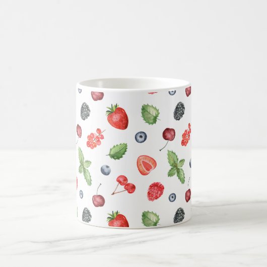  Waterverf Berry Pattern Kitchen Koffiemok (Center)