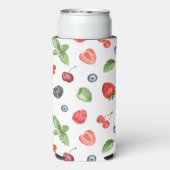  Waterverf Berry Pattern Seltzer Blikjeskoeler (Seltzer Achterkant)