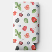  Waterverf Berry Pattern Seltzer Blikjeskoeler (Achterkant)