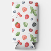  Waterverf Berry Pattern Seltzer Blikjeskoeler (Voorkant)