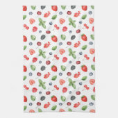 Waterverf Berry Pattern Theedoek (Verticaal)