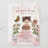 Waterverf Berry Sweet Baby Girl BABY SHOWER Kaart (Voorkant)