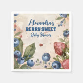 Waterverf Berry Sweet Baby shower Servet (Voorkant)