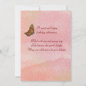 Waterverf 'Berry Sweet' Meisje Eerste Verjaardag Kaart (Achterkant)