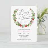 Waterverf Berry Sweet Vrijgezellenfeest Kaart (Staand voorkant)