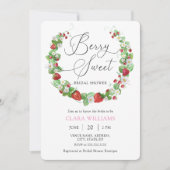 Waterverf Berry Sweet Vrijgezellenfeest Kaart (Voorkant)