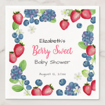 Waterverf Bes Zoete Baby Shower Servetten