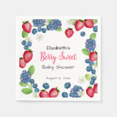 Waterverf Bes Zoete Baby Shower Servetten (Voorkant)