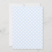 Waterverf Besepannenkoek Blauwe Gingham Bedankt Kaart (Achterkant)