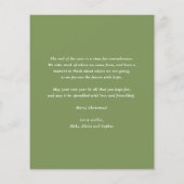 Waterverf besneeuwde pinecones foto kerst Kaart (Achterkant)