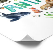 Waterverf Bespaar de dieren Poster (Hoek)