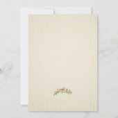 Waterverf bessen en takken kerst kaart (Achterkant)