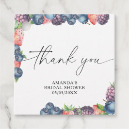 Waterverf bessen - zoete bessen tekst bedankjes labels