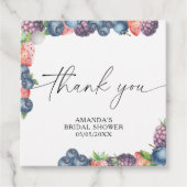 Waterverf bessen - zoete bessen tekst bedankjes labels (Voorkant)