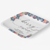 Waterverf bessen - zoete bessen tekst papieren bordje (Gebogen)