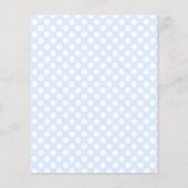 Waterverf Bessenpannenkoek Blauw Gingham Baby Show (Achterkant)