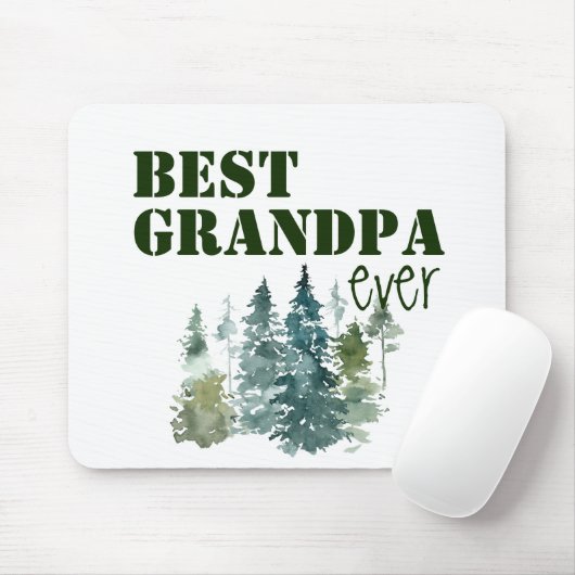 Waterverf beste opa ooit muismat (Met muis)