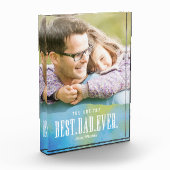 Waterverf Beste vader ooit acrylfotoblok Fotoblokken (Links)