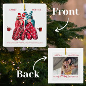 Waterverf beste vrienden één foto match mijn gek keramisch ornament