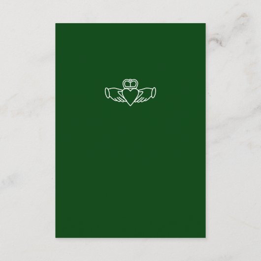 Waterverf bestemming: Ierland RSVP Informatiekaartje (Achterkant)