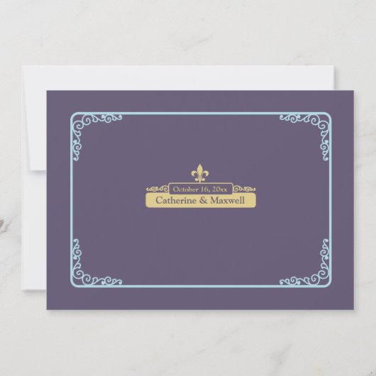 Waterverf bestemming: New Orleans Save The Date (Achterkant)