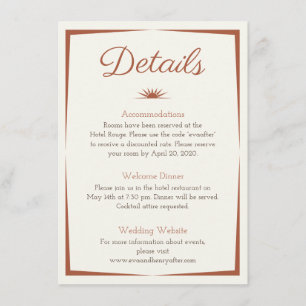 Waterverf bestemming: Romantic Desert - Gegevens Informatiekaartje