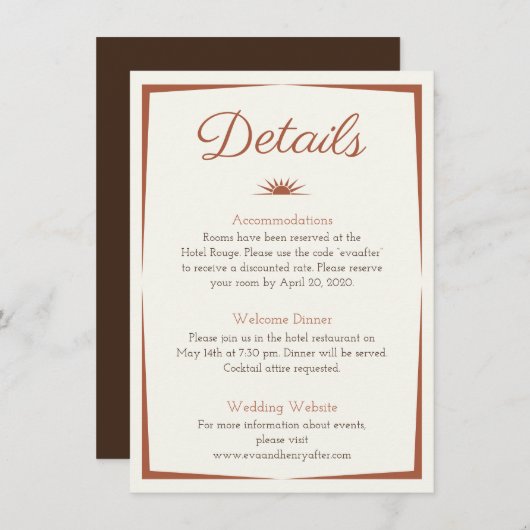 Waterverf Bestemming: romantische woestijndetails Informatiekaartje (Voorkant / Achterkant)