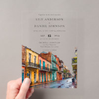 Waterverf Bestemming Trouwen in New Orleans