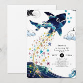Waterverf Betoverde Deepsea Shark Verjaardag Kaart (Voorkant / Achterkant)