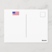 Waterverf Betsy Ross Flag Briefkaart (Achterkant)