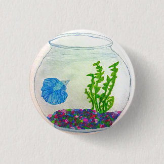 Waterverf Betta Fish Ronde Button 3,2 Cm