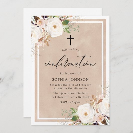 Waterverf bevestigen informatie over witte en zwar kaart (Voorkant / Achterkant)