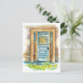  Waterverf bewegende aankondiging Briefkaart (Staand voorkant)