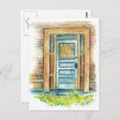  Waterverf bewegende aankondiging Briefkaart (Voorkant / Achterkant)