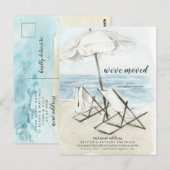 Waterverf Bewegende Beweging Bewegende Aankondigin Briefkaart (Voorkant / Achterkant)