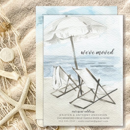 Waterverf Bewegende Beweging Bewegende Aankondigin Kaart