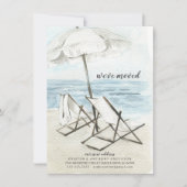 Waterverf Bewegende Beweging Bewegende Aankondigin Kaart (Voorkant)