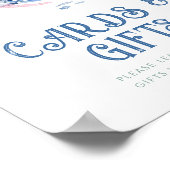 Waterverf bewerkbaar onder het Zee teken Poster (Hoek)