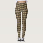 Waterverf bibliotheekboeken, leggings (Voorkant)