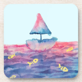 Waterverf Bier Onderzetter