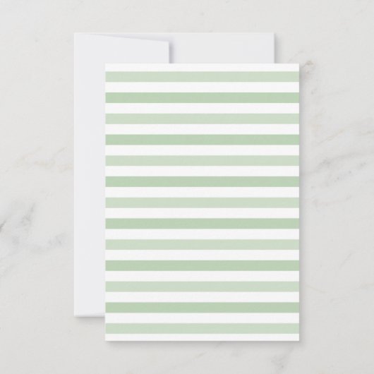 Waterverf Big Dill eerste verjaardagsfeestje Bedankkaart (Achterkant)