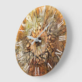 Waterverf Big Sun Sunflower Elegant Collectie Grote Klok (Hoek)