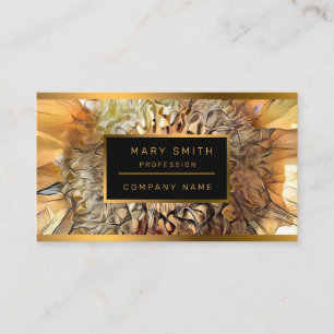 Waterverf Big Sun Sunflower Elegant Collectie Visitekaartje