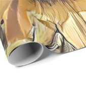 Waterverf Big Sunflower Elegant Collectie Cadeaupapier (Rol Hoek)