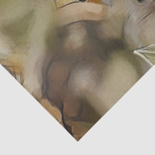 Waterverf Big Sunflower Elegant Collectie Tissuepapier (Detail)