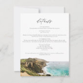 Waterverf Big Sur California behuizing Kaart (Voorkant)