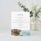 Waterverf Big Sur California behuizing Kaart (Staand voorkant)