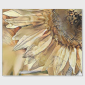 Waterverf Big Yellow Sunflower Elegant Collectie Cadeaupapier (Vlak)