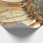 Waterverf Big Yellow Sunflower Elegant Collectie Cadeaupapier (Hoek)