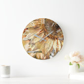 Waterverf Big Yellow Sunflower Elegant Collectie Grote Klok (Huis)